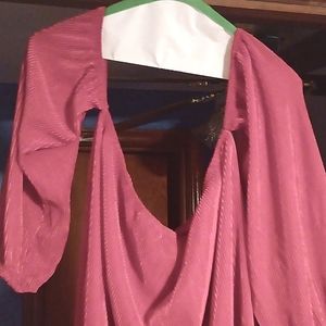 Holiday Red Party Blouse